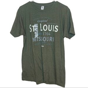 NWT St. Louis Missouri t-shirt size M green short sleeve
